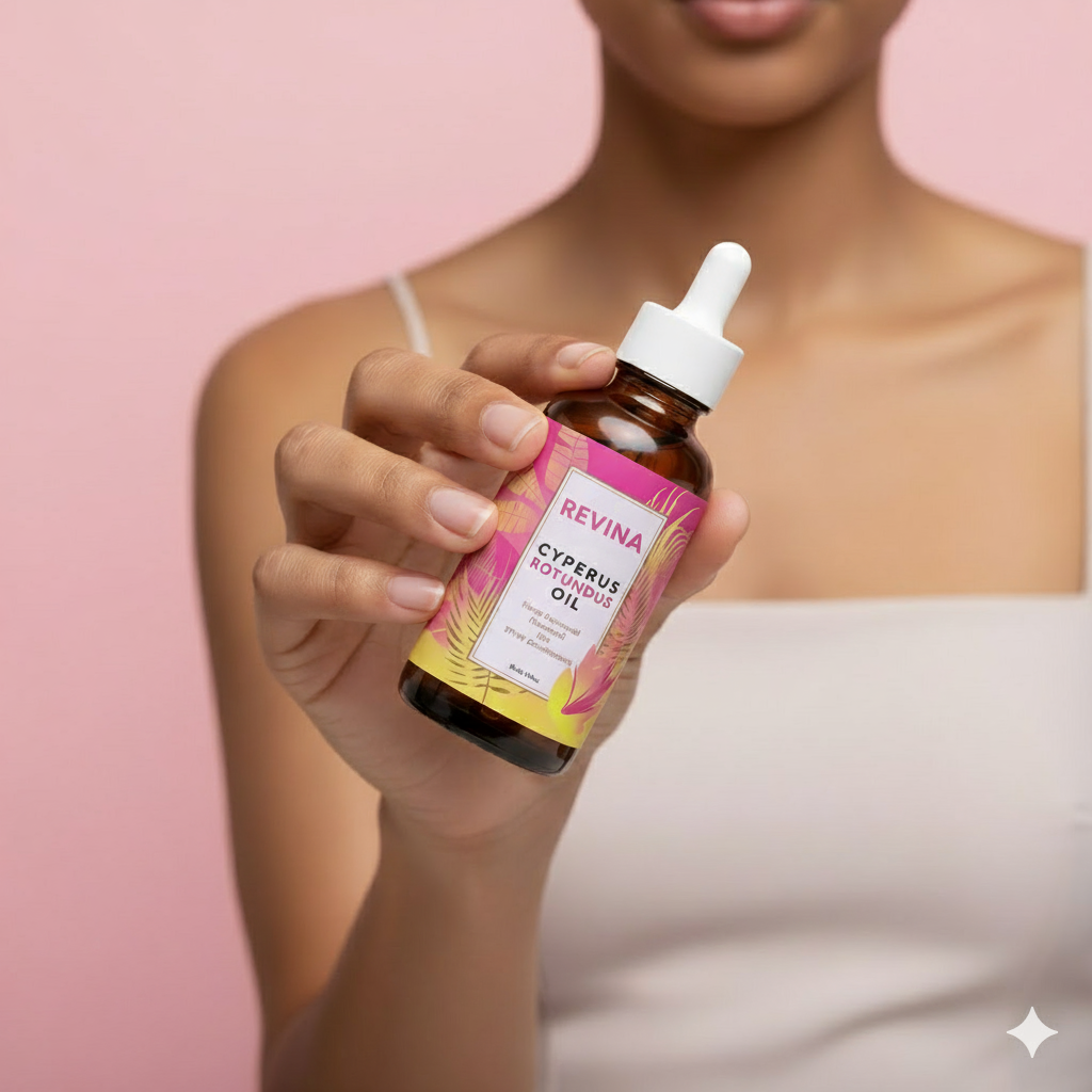 Revina Cyperus Rotundus Oil for Natural Permanent Hair Reduction