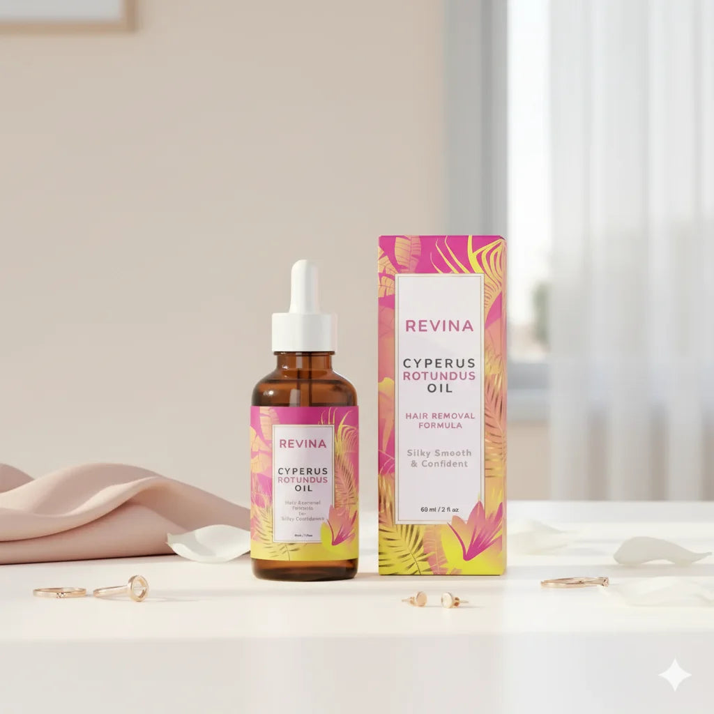 Revina Cyperus Rotundus Oil for Natural Permanent Hair Reduction
